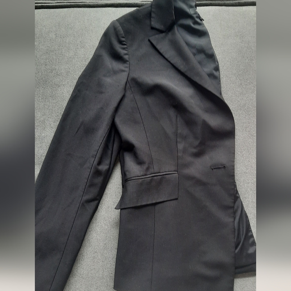 Womens Ann Taylor Black Single Button Blazer, Size 6